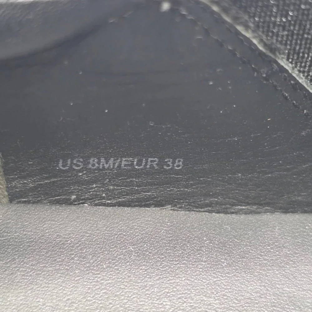 Vince Women US 8 EUR 38 Warren Black Suede Platform Slip On Sneakers‎ Shoes